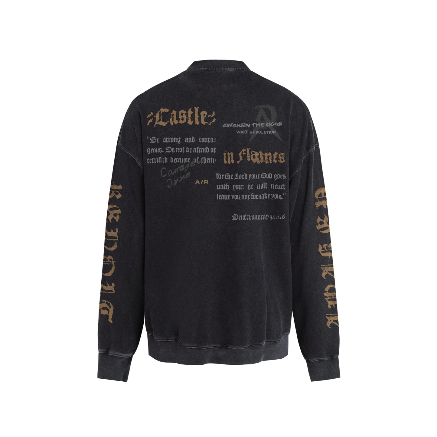 REVOLT - Washed Crew Neck Sweater F/W24