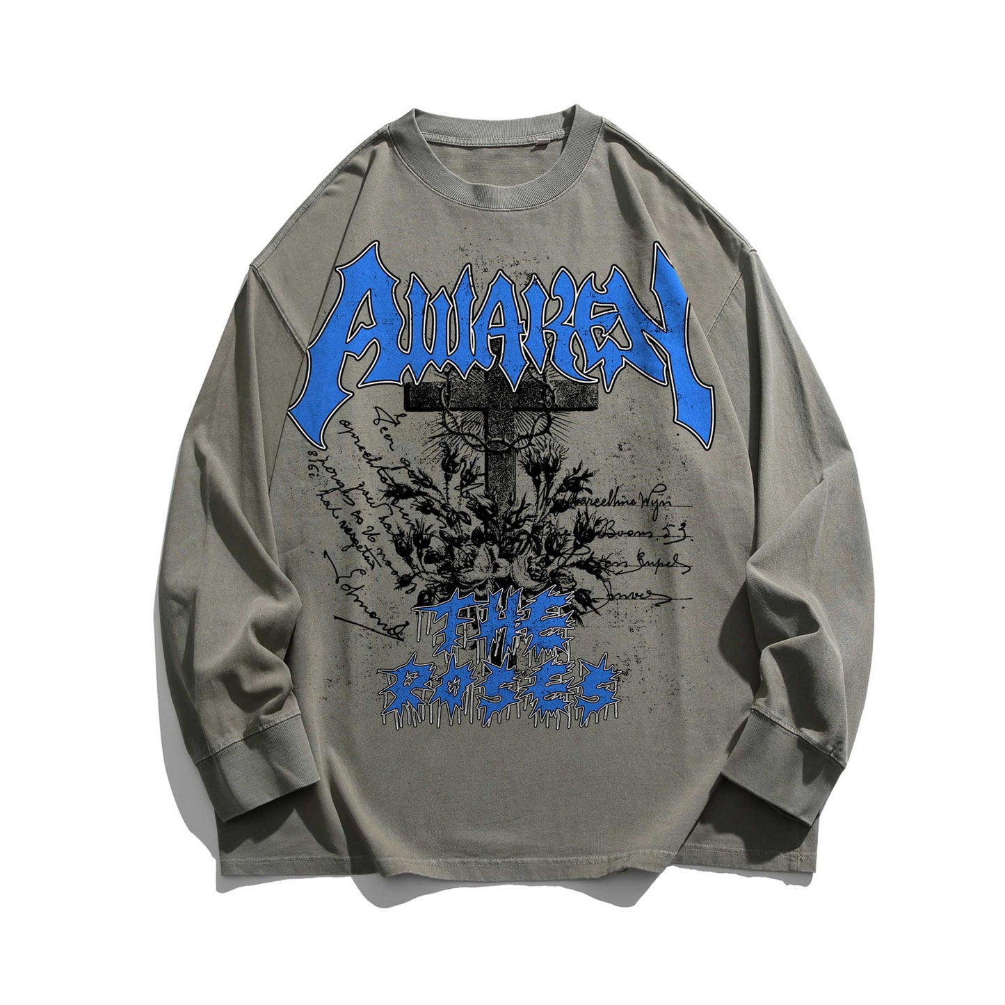 CROSS ROSE - Washed Long sleeve T-shirt