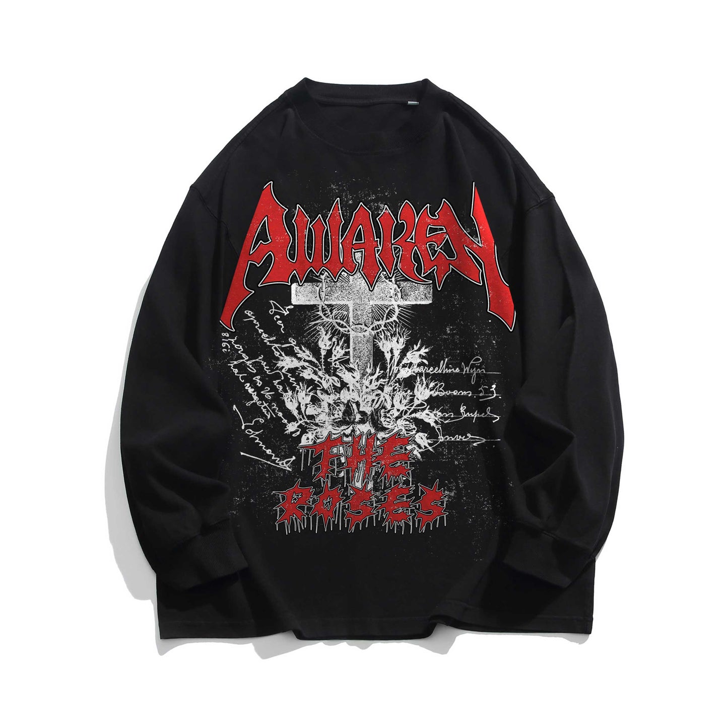 CROSS ROSE - Washed Long sleeve T-shirt