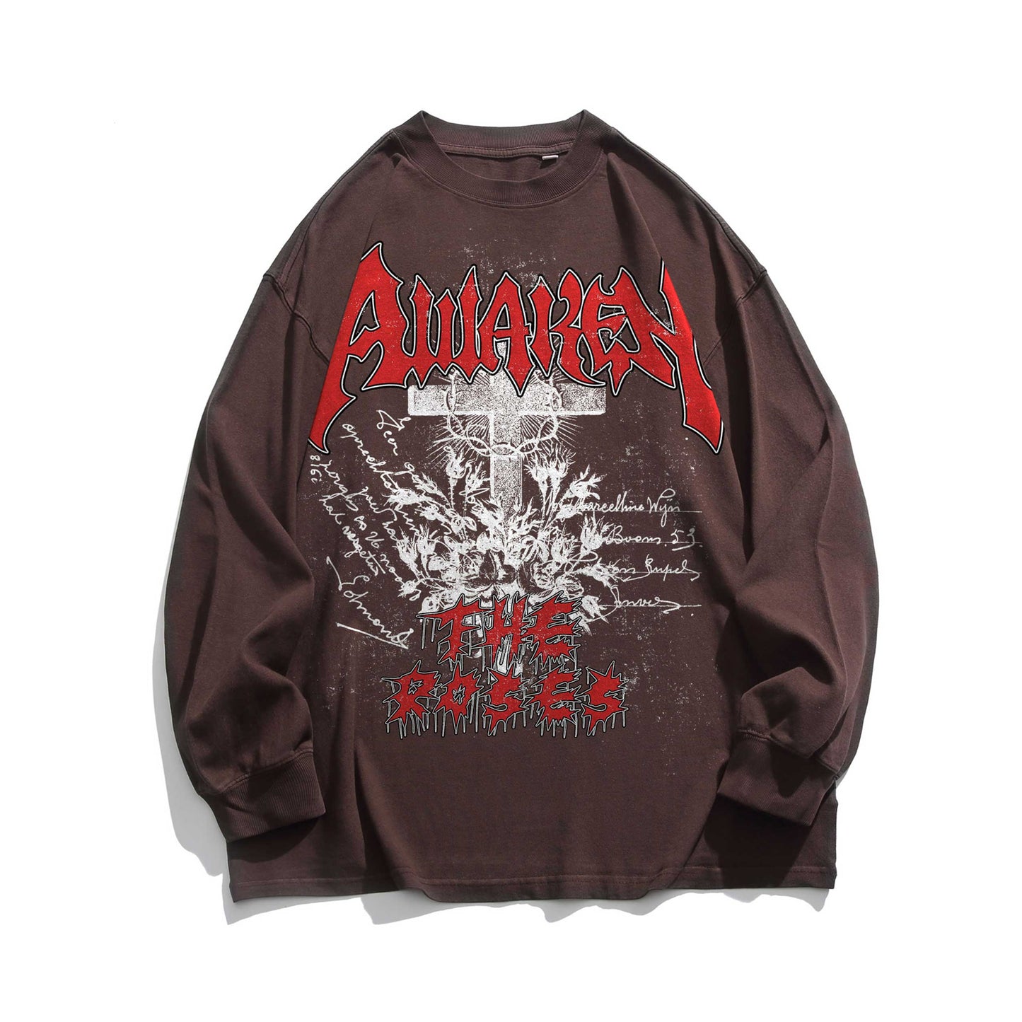 CROSS ROSE - Washed Long sleeve T-shirt