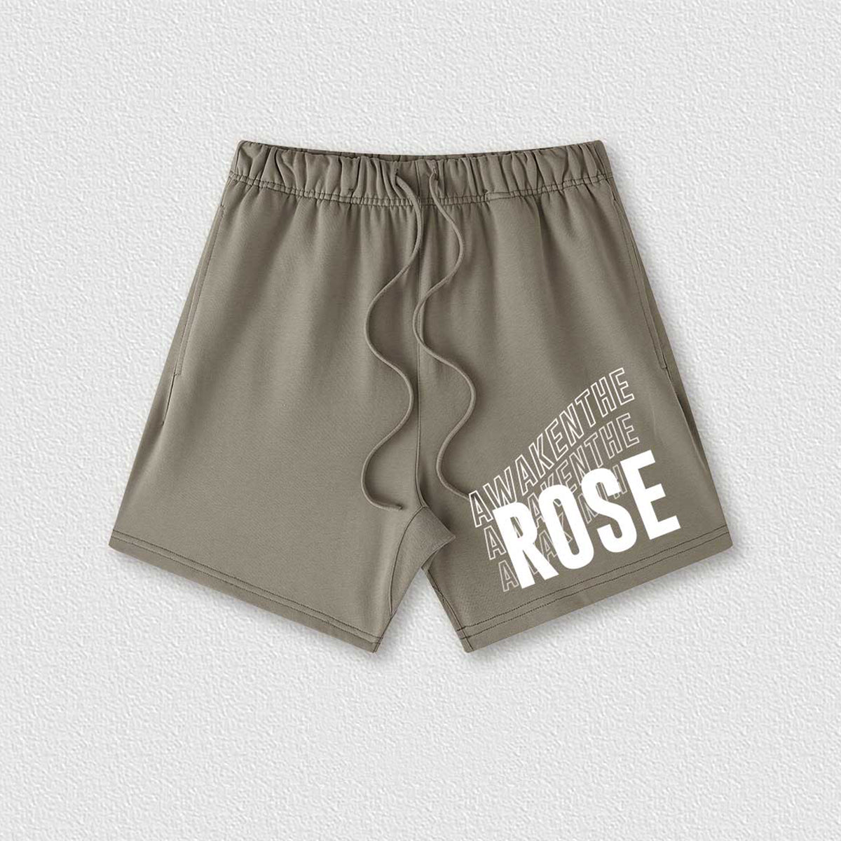 BASIC SHORTS - Camel Grey