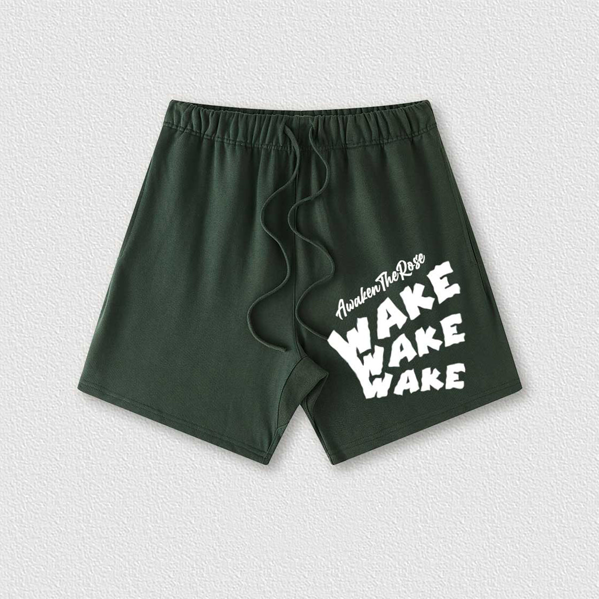 ROLLED SHORTS - Dark Green