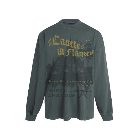 CASTLE - Washed Long Sleeve T-Shirt