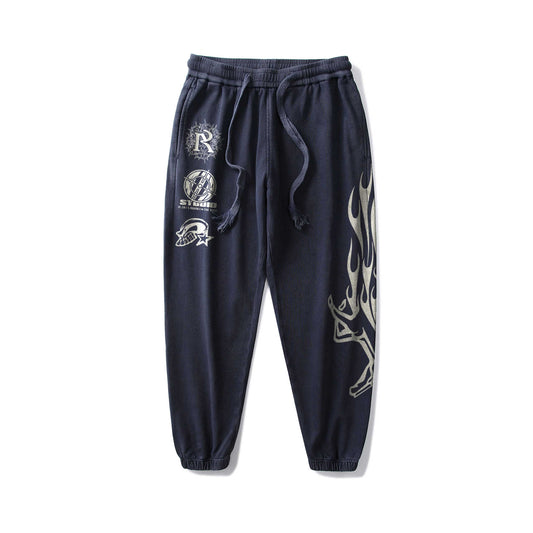GHOST FLAMES - Washed Sweatpants
