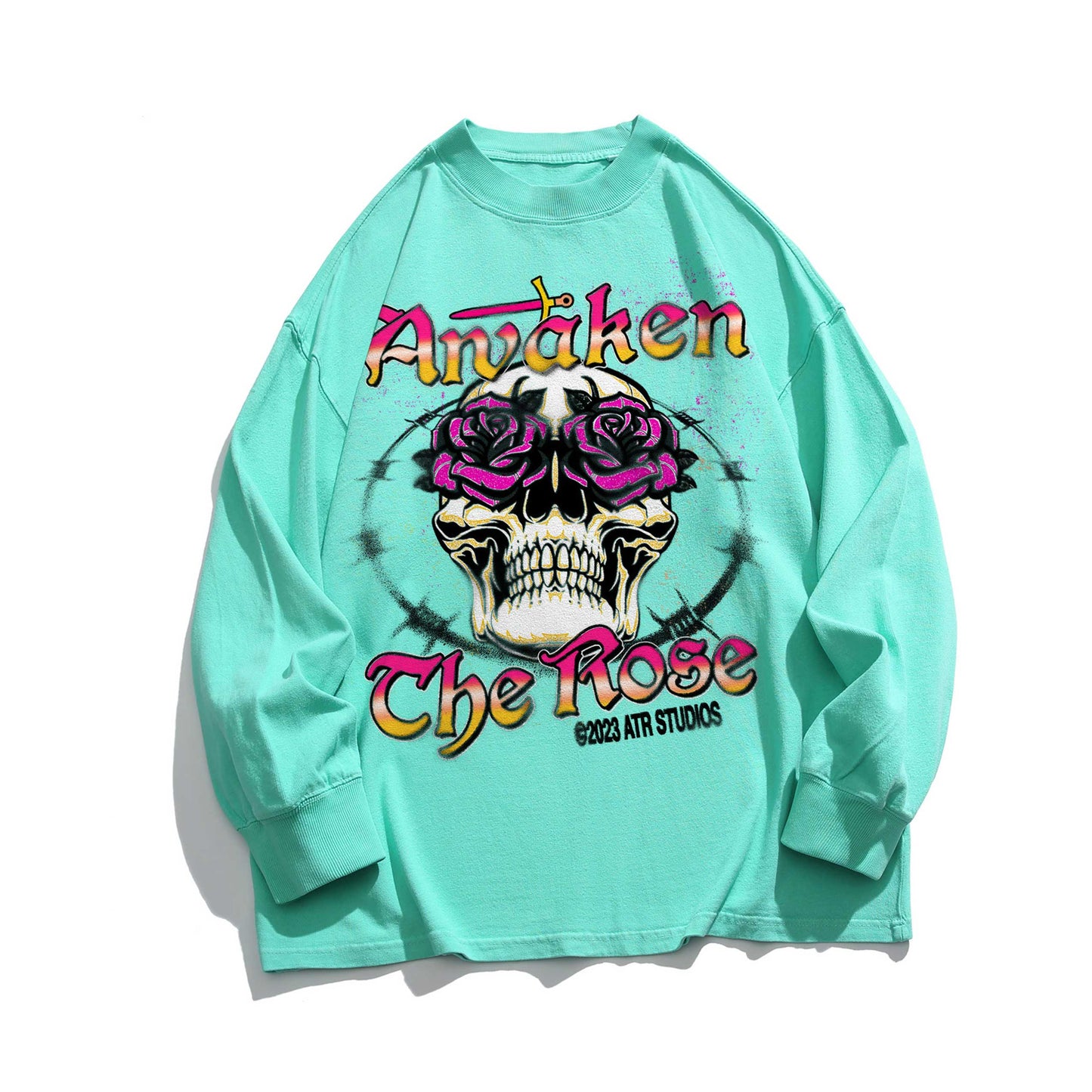 SKELETON RIM - Washed Long sleeve T-shirt