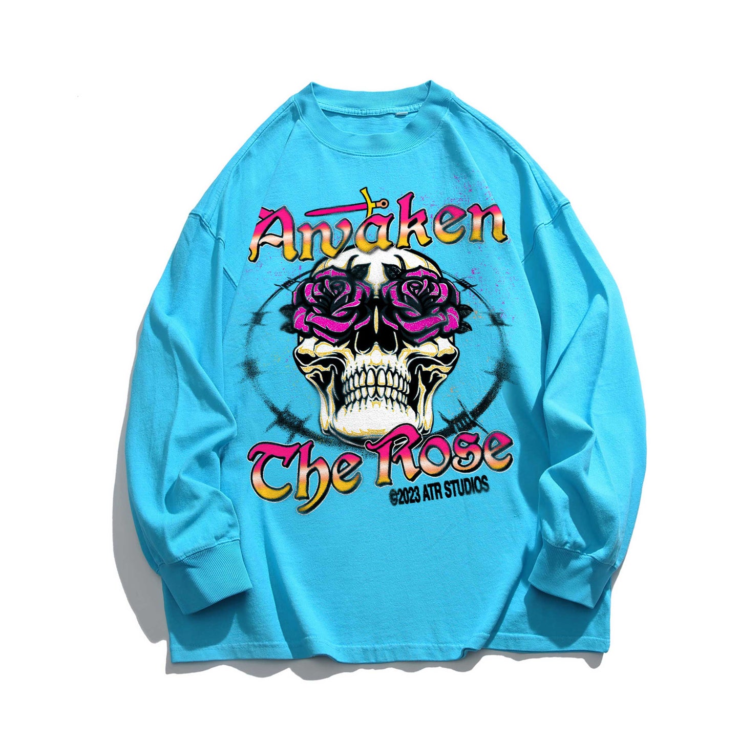 SKELETON RIM - Washed Long sleeve T-shirt