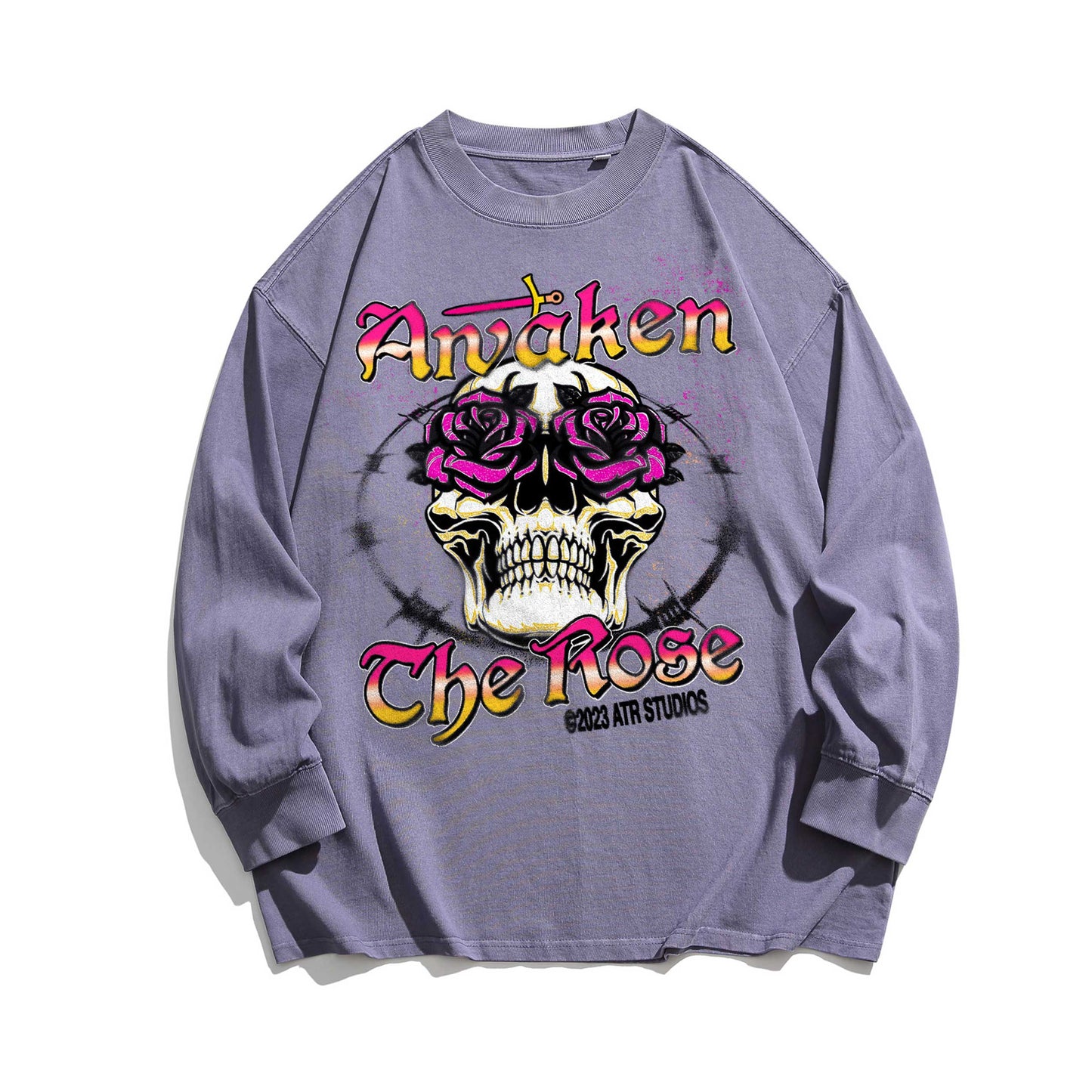 SKELETON RIM - Washed Long sleeve T-shirt