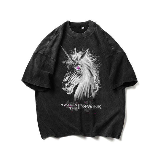 UNICORN POWER - Washed Black