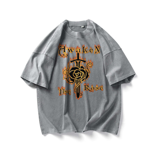 AWAKEN THE ROSE - Washed Vintage T-shirt